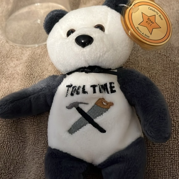 Celebrity Bear Tool Time Tim Allen Home Improvement Bear in case with tag mint - Picture 4 of 7